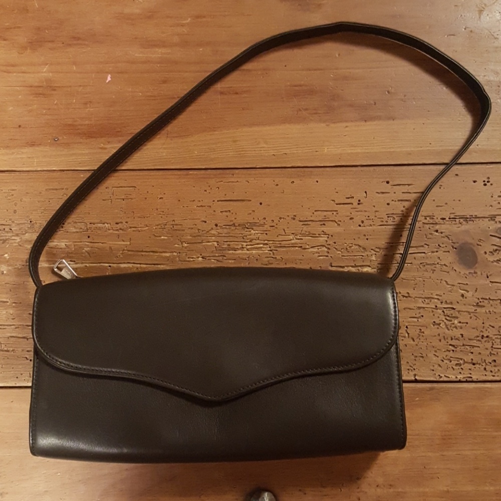 Black leather Galco Holster handbag